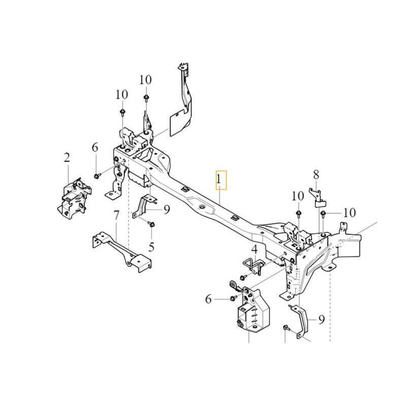 VOLVO XC40 C40 lift pas przedni wzmocnienie czolow OE 32234565