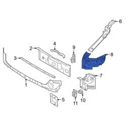 VOLVO C40 slupek tył obudowa lampy prawa OE 31322694