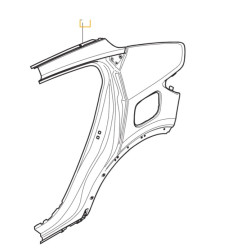 VOLVO C40 blotnik tylny lewy poszycie cwiartka OE