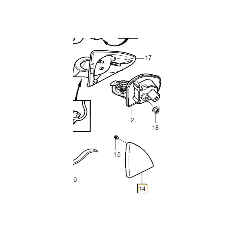 VOLVO S60 V70 wewnetrzny...