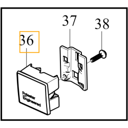 VOLVO XC60 II znaczek na grill logo Polestar Enginereed + mocowanie OE