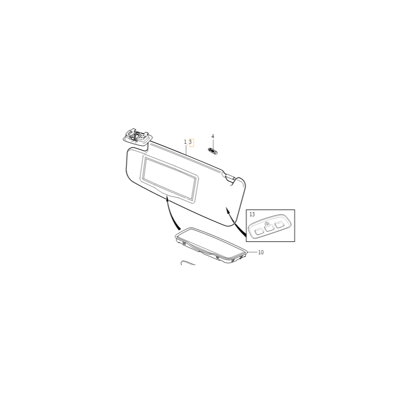 VOLVO C30 lewy slonecznik...