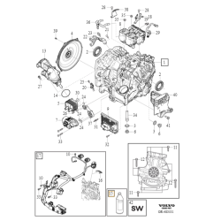 VOLVO S60 V60 XC40 olej automatycznej dwusprzeglowe skrzyni biegow D2 1L OE