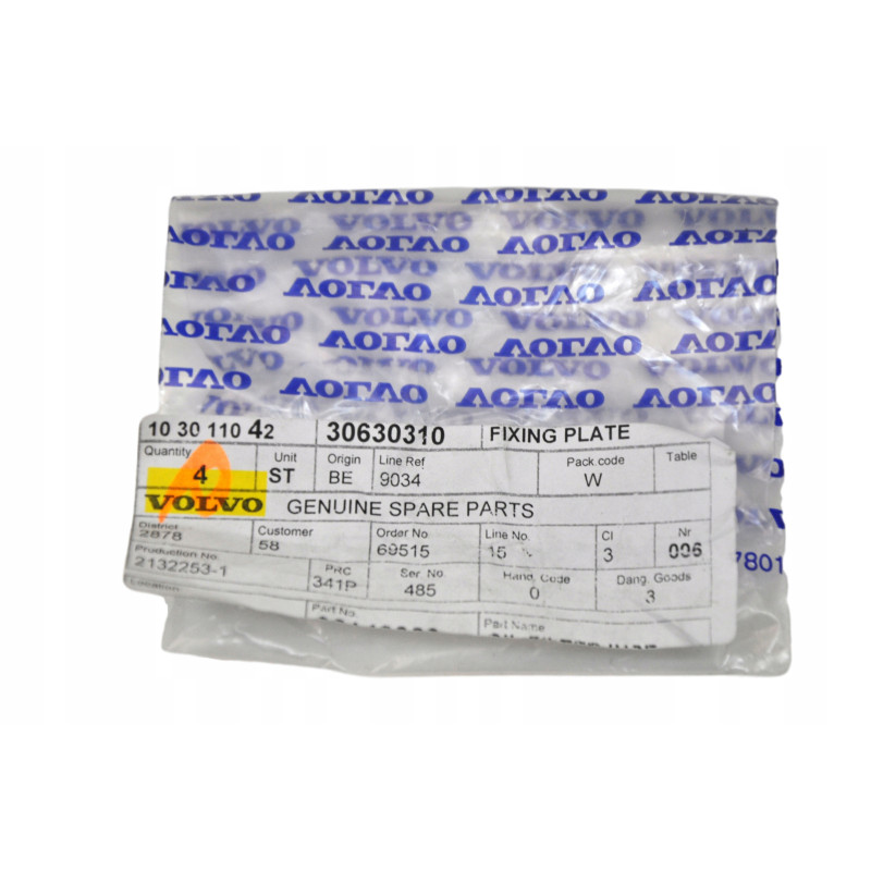 VOLVO V40 prawy zaczep rolety bagaznik 30630310 OE