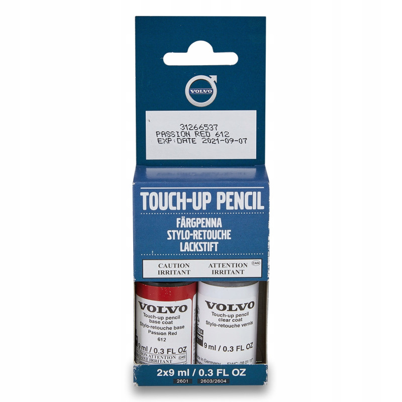 VOLVO lakier sztyft mazak zaprawka Passion Red 612