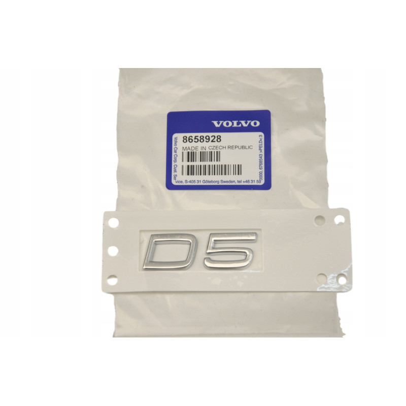 VOLVO C30 C70 S40 V50 emblemat D5 na tylna klape