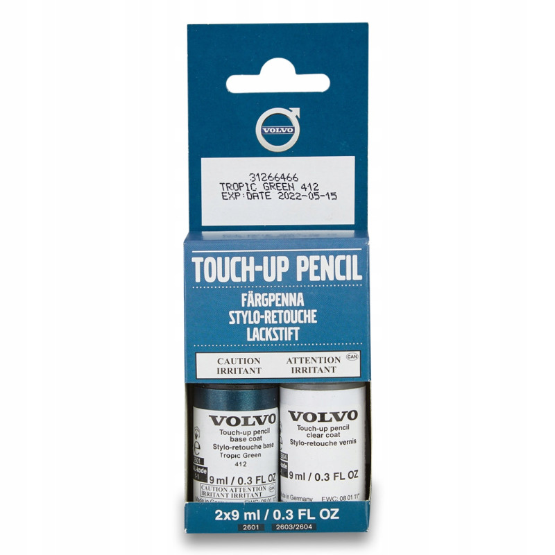 VOLVO lakier sztyft mazak zaprawka TropicGreen 412