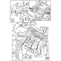 VOLVO XC90 wygluszenie sciany grodziowej silnik OE