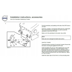 VOLVO V70 XC70 uchwyt isofix fotelik przod OE