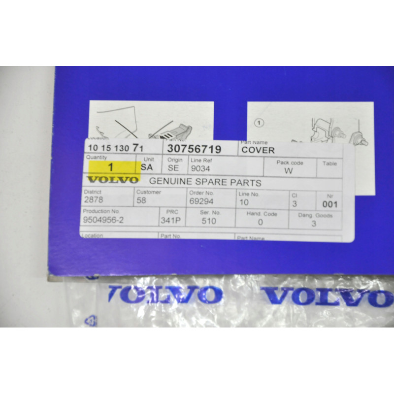 VOLVO S60 zaslepka odpinanego haka holowniczego OE