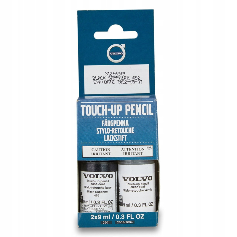 VOLVO lakier sztyft zaprawka Black Sapphire 452