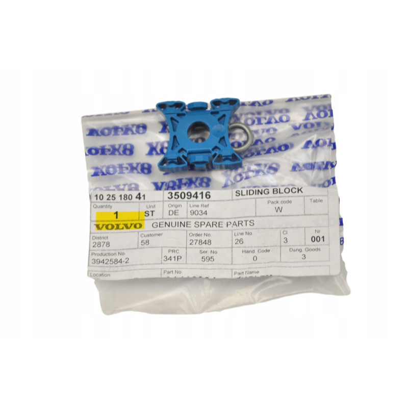 VOLVO S60 V70 XC70 S80 XC90 rolka spinka szyby OE 3509416