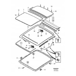 VOLVO XC60 odboj stoper szyberdachu 31278338 OE
