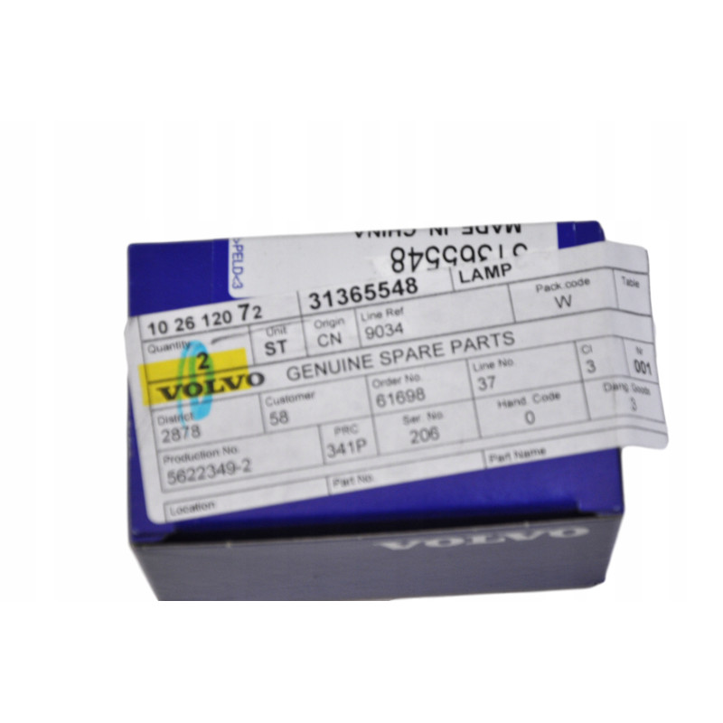 VOLVO S60 XC60 lampka LED osw tablicy rejestrac OE