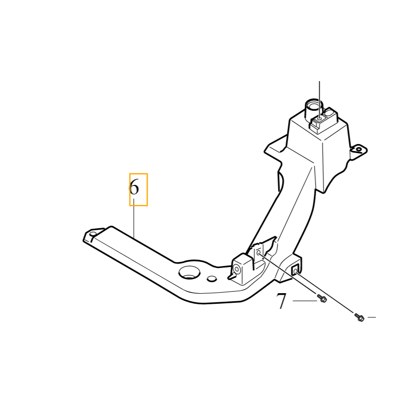 VOLVO XC40 prawy wspornik uchwyt mocowanie blotnika 32234762