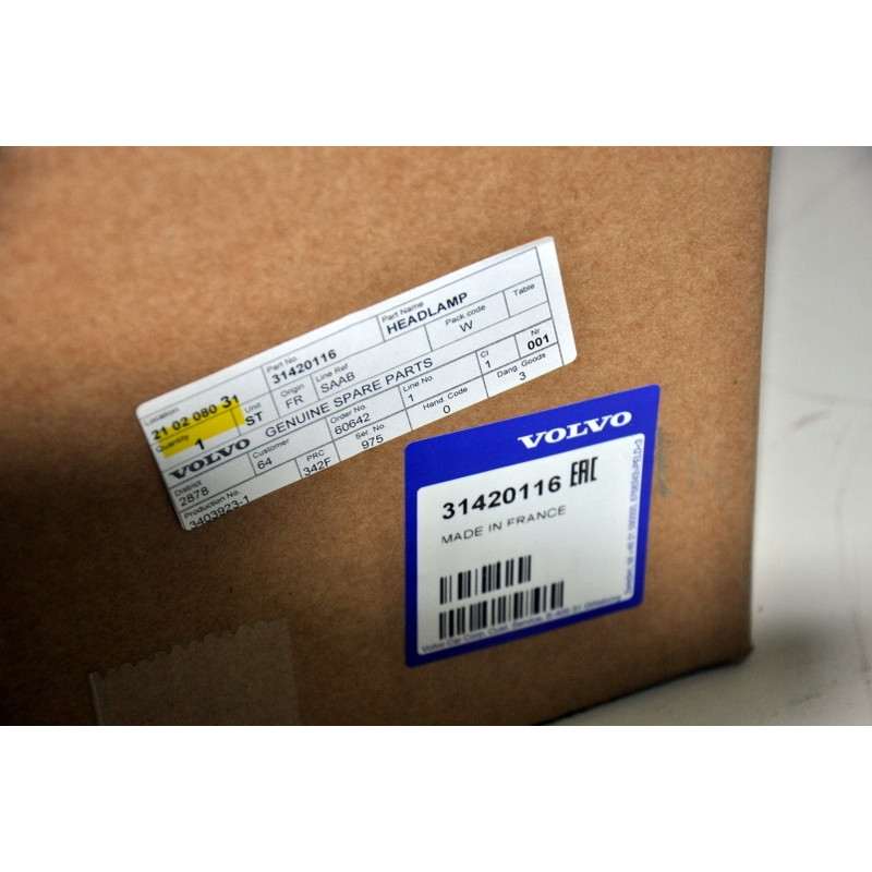 VOLVO V60CC lift prawa lampa reflektor eur NOWA OE 31420116