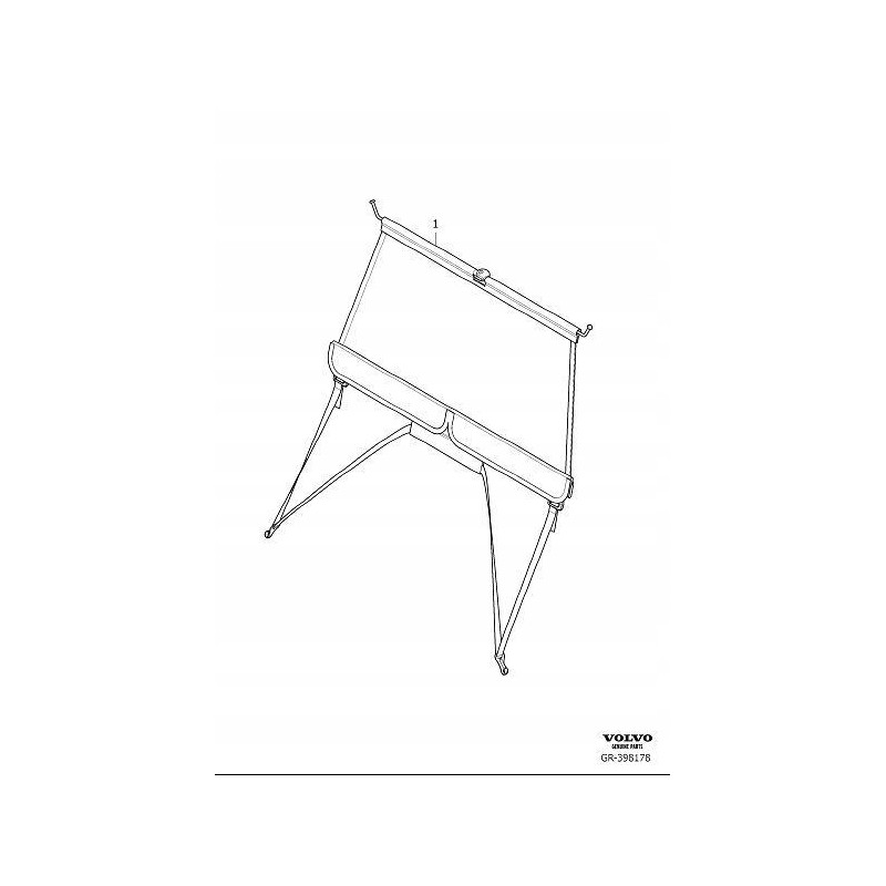 VOLVO XC90 II oryginalna pionowa siatka bagaznika