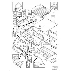 VOLVO V70 XC70 spinka tasmy podlogi bagaznika OE