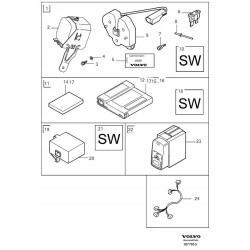 VOLVO XC90 syrena alarmu zestaw komplet 9162367 OE