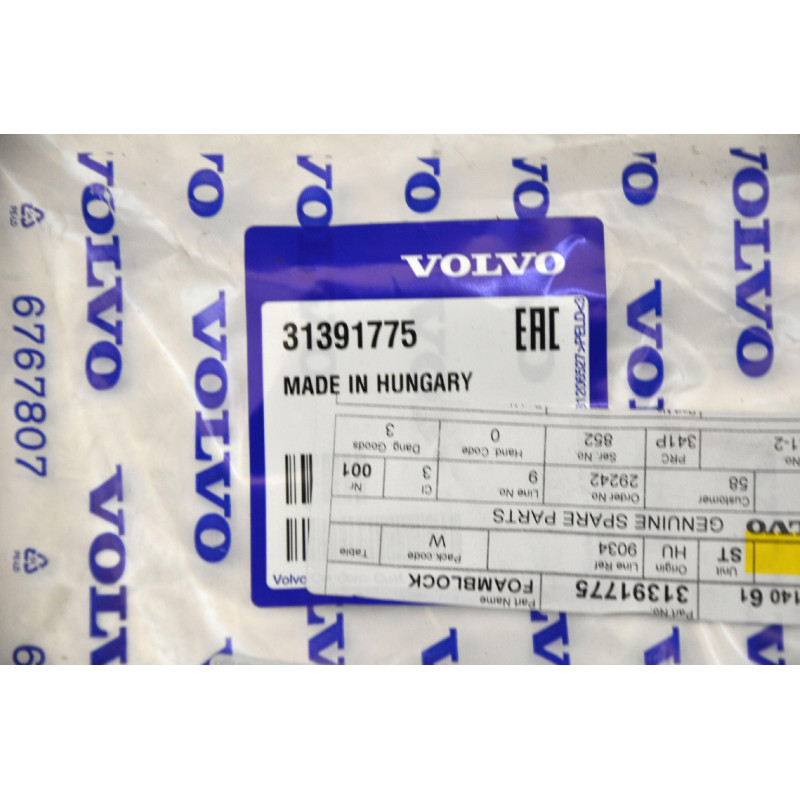 VOLVO S60 V60 poziome wygluszenie lewego blotnika 31391775