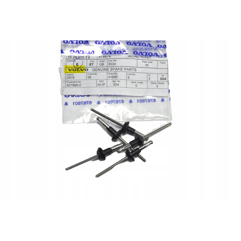 VOLVO czarny nit montazowy chlapacz zderzak hak OE 979878