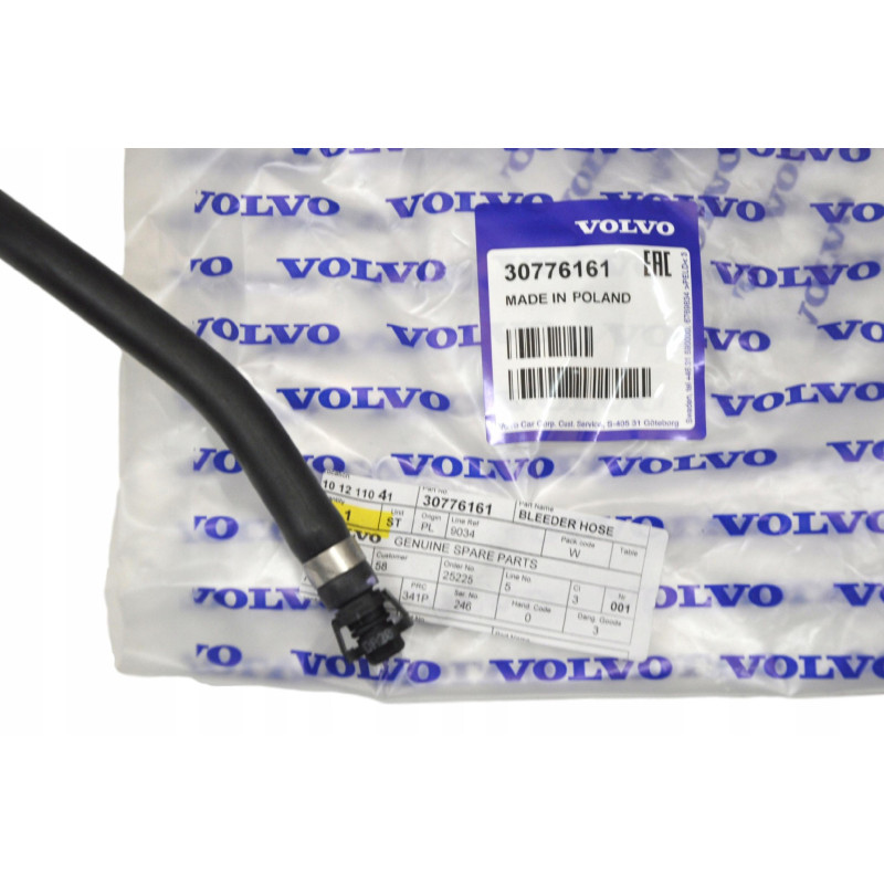VOLVO C30 przewod zbiornika wyrownawczego 2,0D OE 30776161