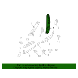 VOLVO XC90 srodkowa oslona slupka lewego OE 39805193