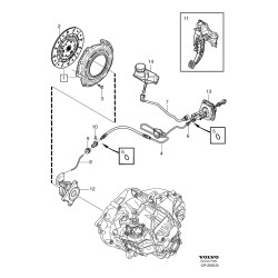 VOLVO S60 V60 przewod wysprzeglika pompki sprzegla 31259443
