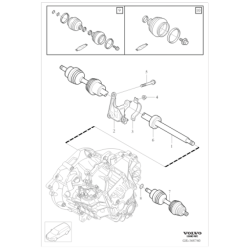 VOLVO V40 V40CC S60 V60 XC60 mocowanie prawej polosi OE 30735440