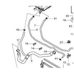 VOLVO S40 V50 prawy waz przewod chlodnicy 2,0D 30680488