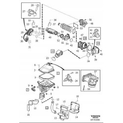 VOLVO S60 V60 XC60 II uszczelka przepustnicy OE 31411250