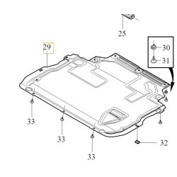 VOLVO V40 oslona plyta pod silnik oryginal OE 31440279