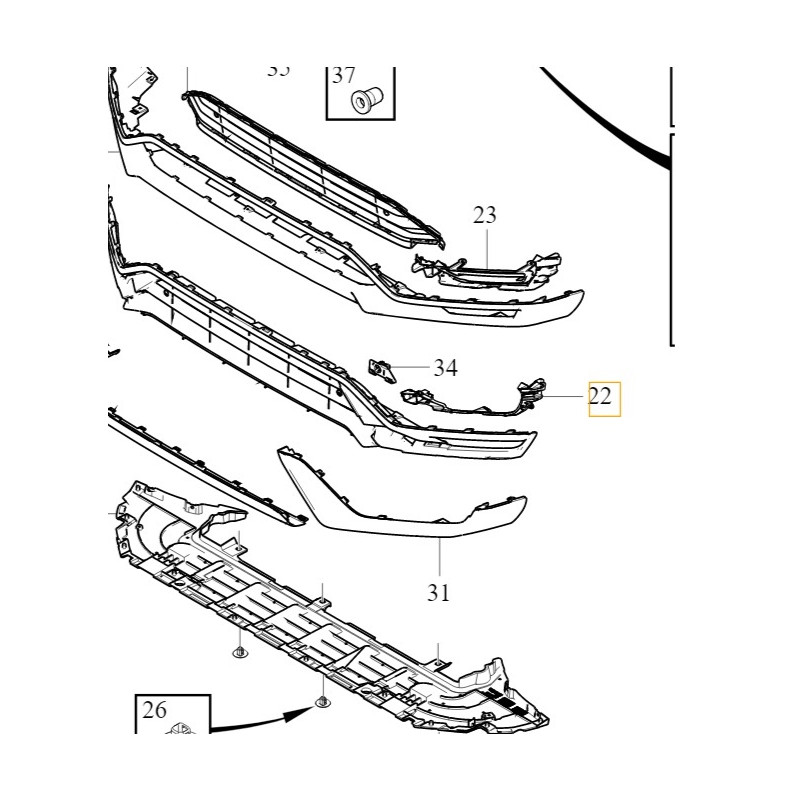 VOLVO XC90 II polift R-DESIGN mocowanie lewego halogenu 31663500 OE