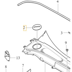 VOLVO S90 V90 XC60 II prawa zaslepka podszybia 31402279