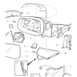 VOLVO S80 V70 prawe lusterko el skladane BLIS pamiec