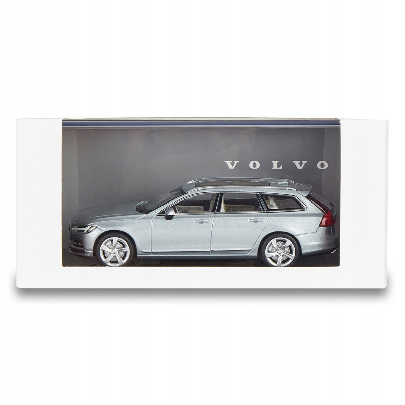 VOLVO model V90 II 1:43 Bright Silver oryginal OE