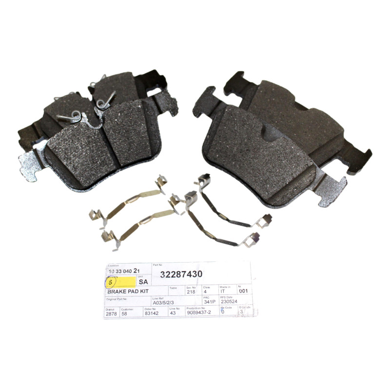 VOLVO XC60 II klocki hamulcowe tyl OE 32287430