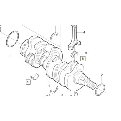 VOLVO S80 XC90 4,4 V8 panewki korbowodowe kpl 30720080