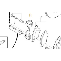 VOLVO S80 V70 XC70 przednie jarzmo hamulcowe 16,5" 36000149