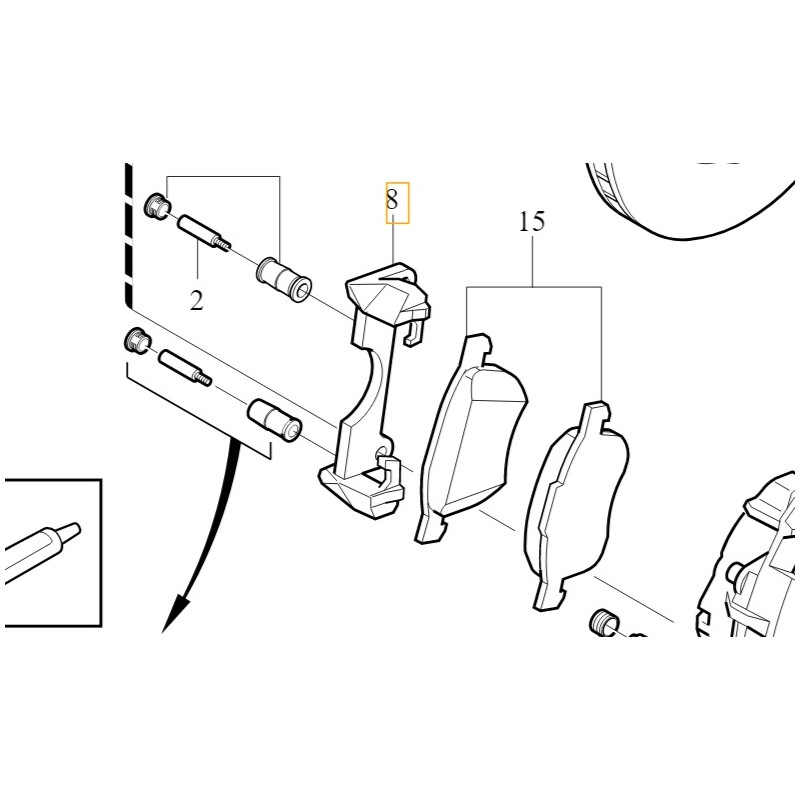 VOLVO S80 V70 XC70 przednie...