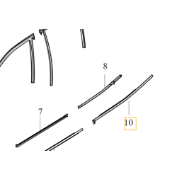 VOLVO S60 III listwa zgarniajaca tylna lewa czarna 32274401