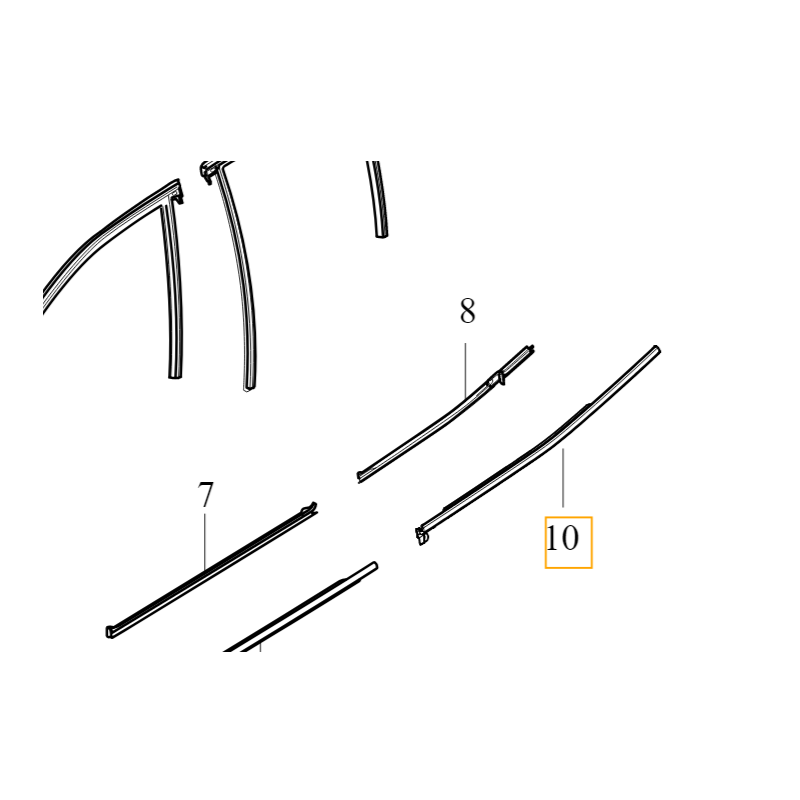 VOLVO S60 III listwa...