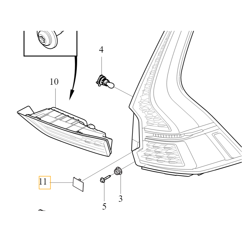 VOLVO XC60 II zaslepka...