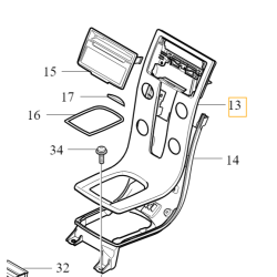 VOLVO C30 S40 V50 R-DESIGN panel blenda wodospad deski rozdzielczej 30695709