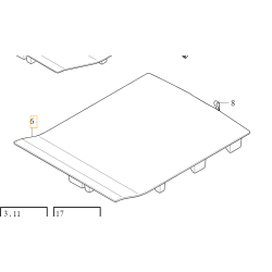 VOLVO S90 II wykladzina podloga bagaznika OE 31675449