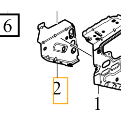 VOLVO S90 V90 II wspornik lewej podluznicy 31440212
