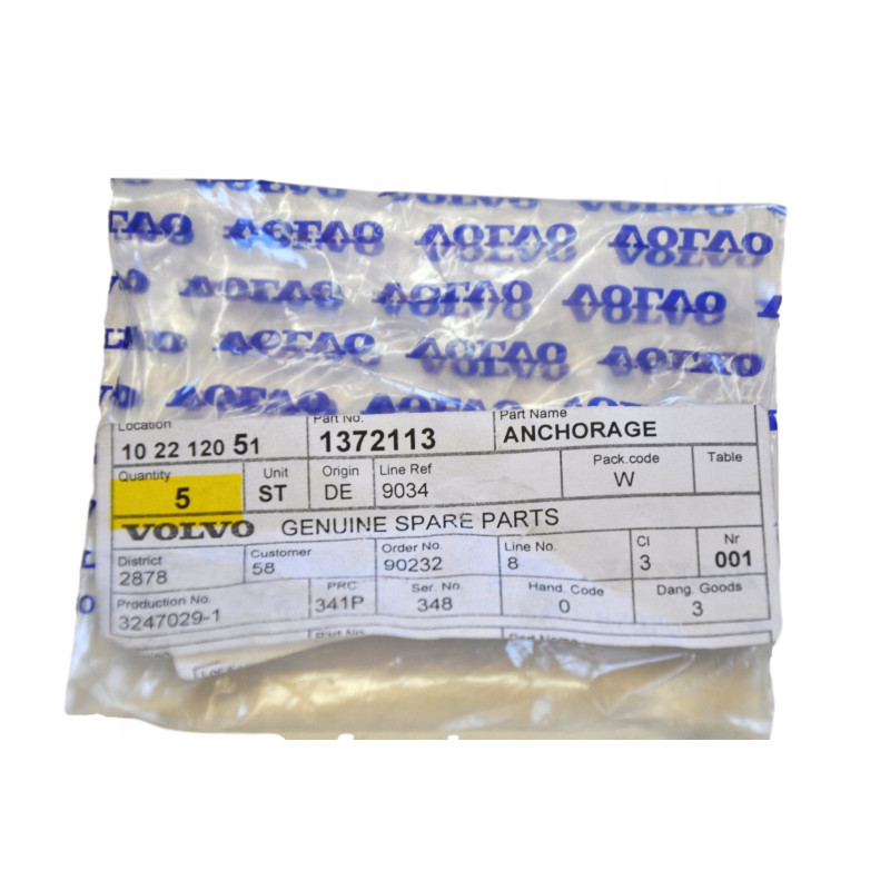 VOLVO 240 260 uchwyt klips listwy zderzaka OE 1372113