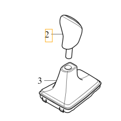 VOLVO V40 V40CC skorzana galka biegow manual 6 31256963