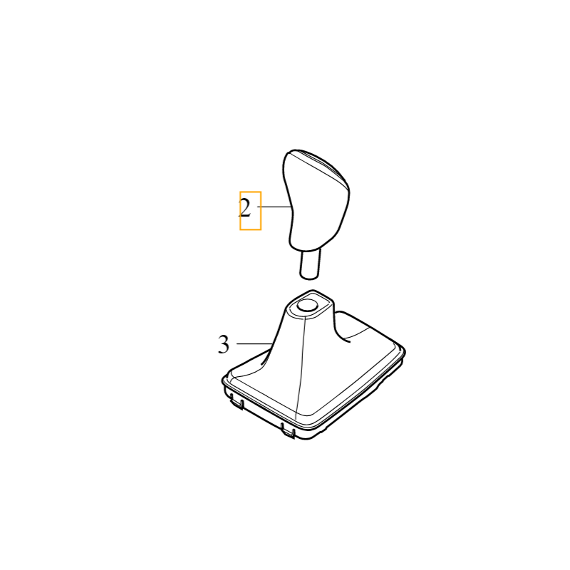 VOLVO V40 V40CC skorzana galka biegow manual 6 31256963