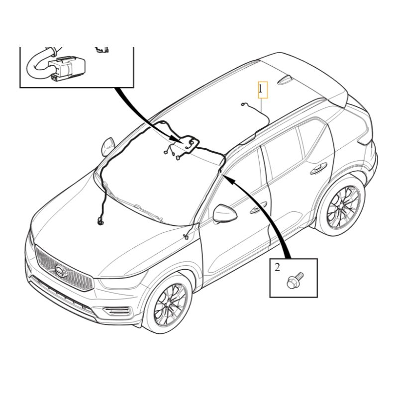 VOLVO XC40 wiazka...